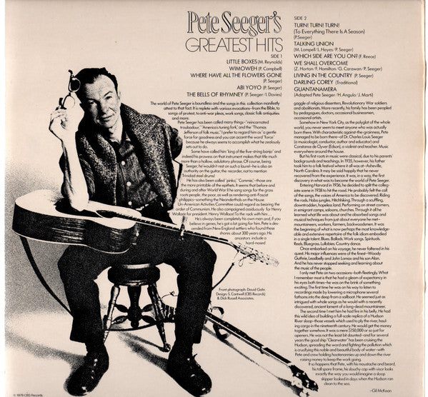 Pete Seeger – Pete Seeger's Greatest Hits (Used) (Mint Condition)