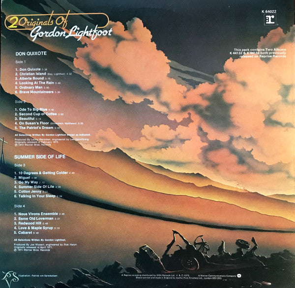 Gordon Lightfoot- 2 Original Album (Used) (Very Good Condition) 2 Discs