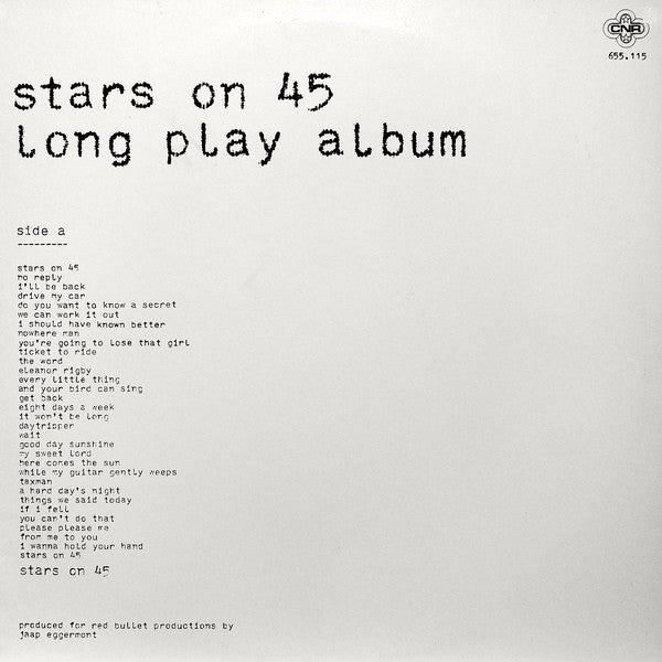 Stars On 45 – Long Play Album (Used) (Mint Condition)