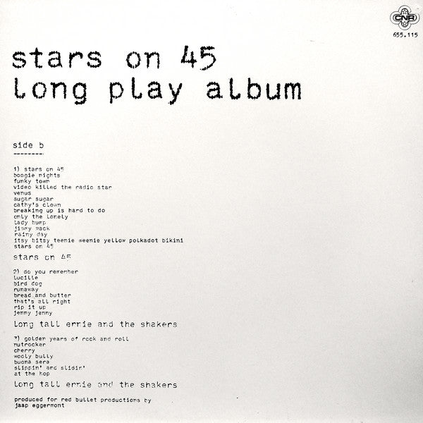 Stars On 45 – Long Play Album (Used) (Mint Condition)