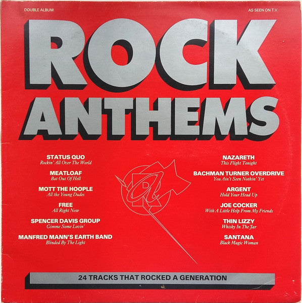 Various – Rock Anthems (Used) (Mint Condition) 2 Discs