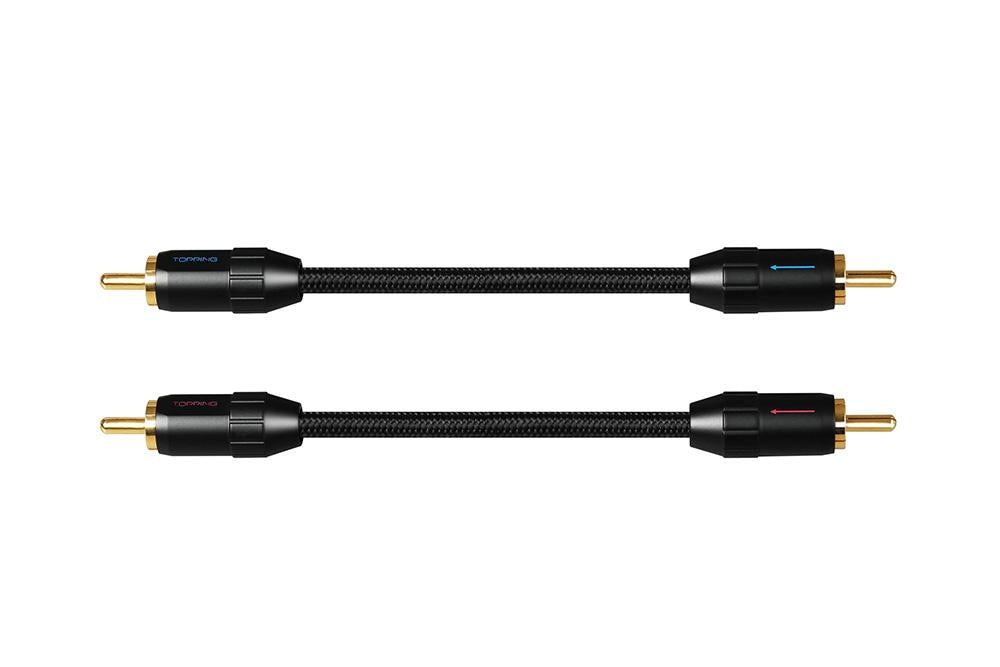 TOPPING TCR2 6N Single Crystal Copper Gold-Plated RCA Professional Audio Cable