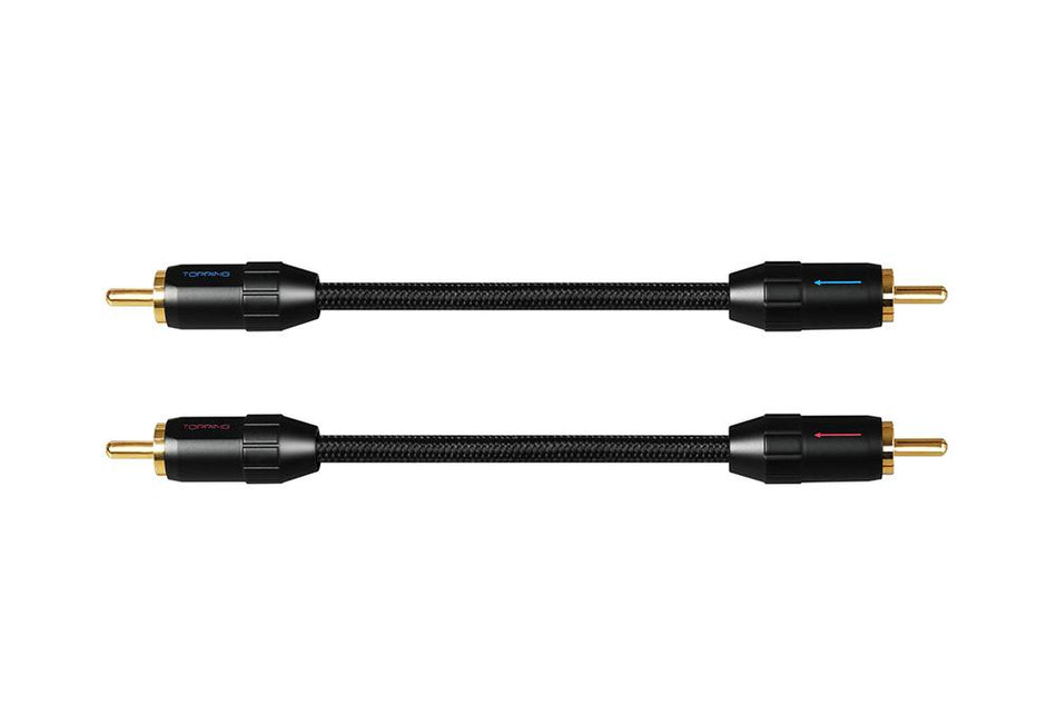 TOPPING TCR2 6N Single Crystal Copper Gold-Plated RCA Professional Audio Cable