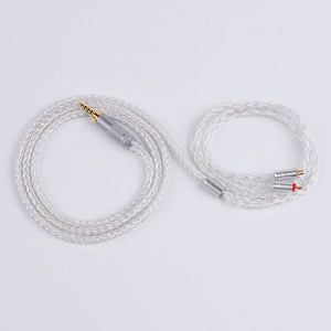Yinyoo 16 Core Silver Plated Cable 3.5mm Upgrade Cable With MMCX/2pin/QDC for BLON BL-03 (2.5mm) - Gears For Ears