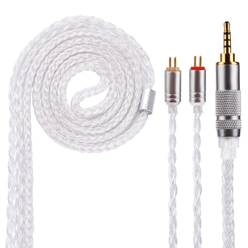 Yinyoo 16 Core Silver Plated Cable 3.5mm Upgrade Cable With MMCX/2pin/QDC for BLON BL-03