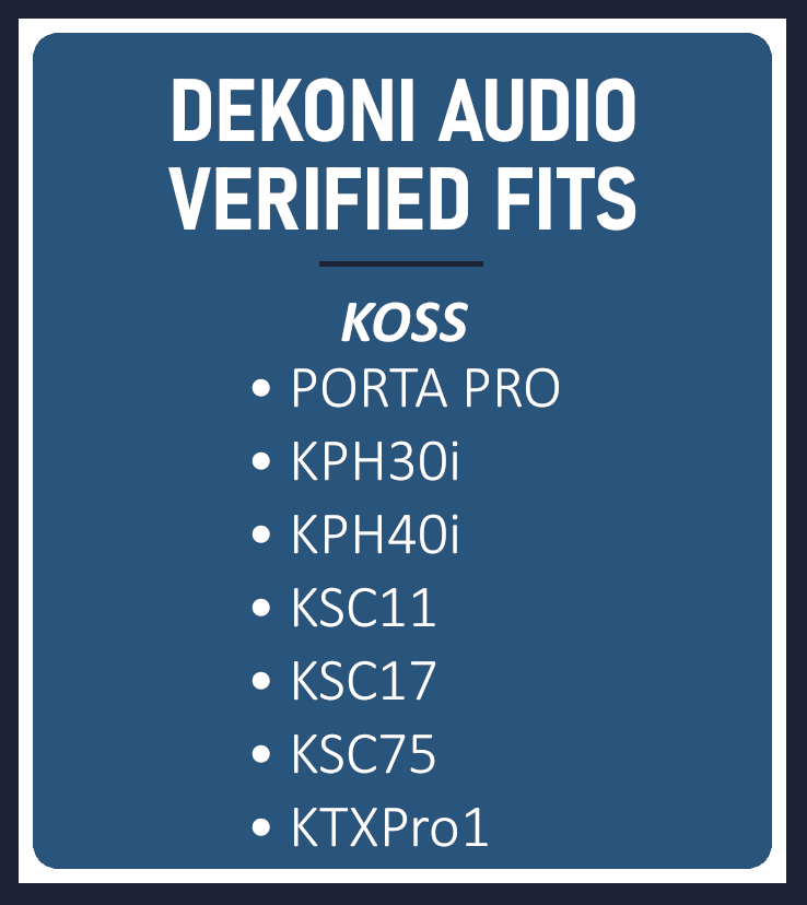 Dekoni Earpads For Koss Porta Pro