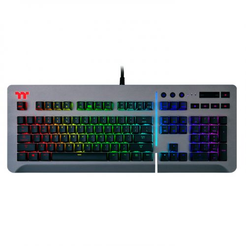 Thermaltake Level 20 RGB Titanium Gaming Keyboard Cherry MX Speed Silver