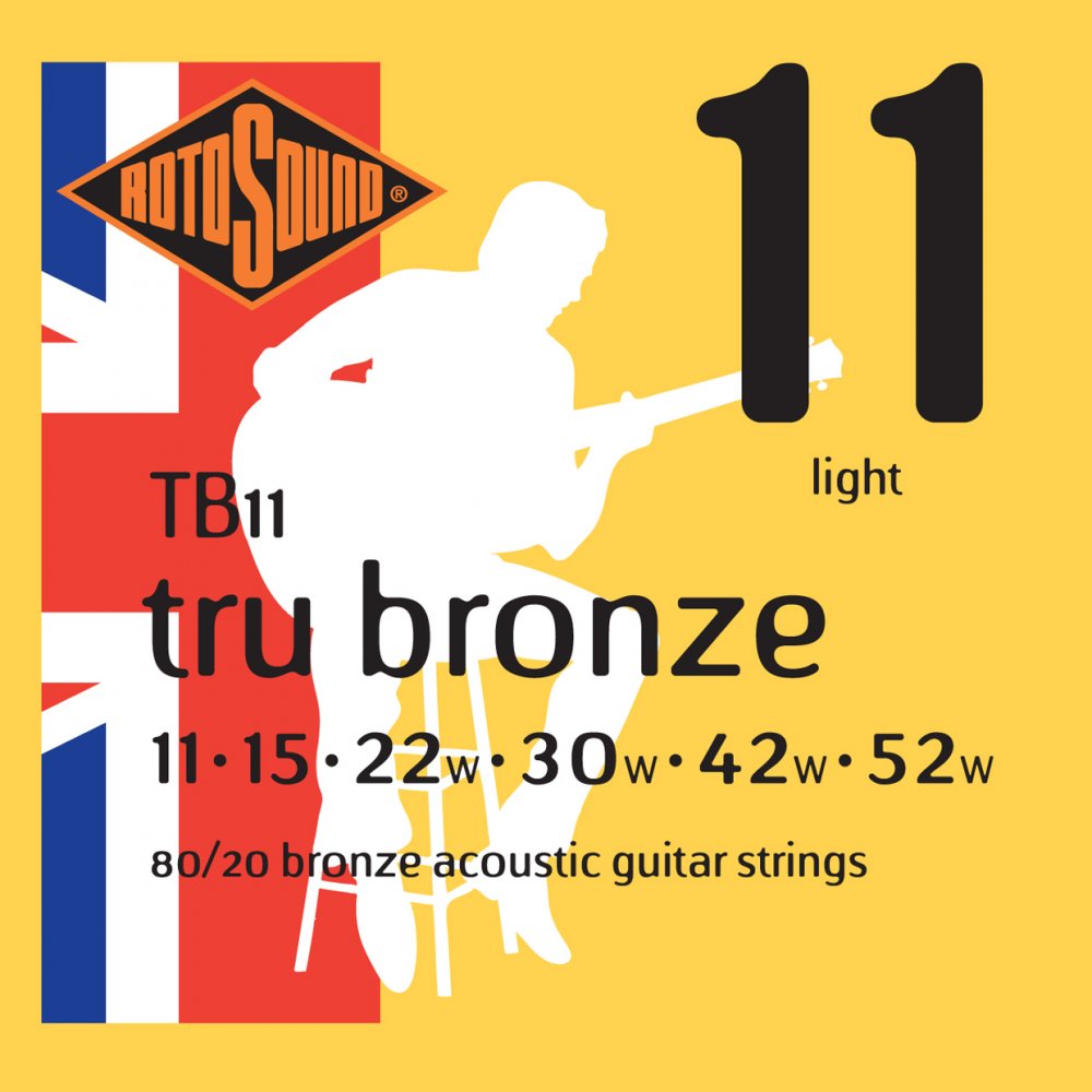 Rotosound Music Strings- Tru Bronze Acoustic Guitar Strings